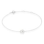 Bracelet Shareen Or Blanc Diamant - Bracelets cha&icirc;nes Femme | Marc Orian