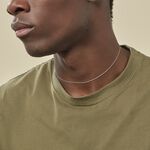 Cha&icirc;ne Ilan Maille For&ccedil;at Ronde Or Blanc - Chaines Unisex | Marc Orian