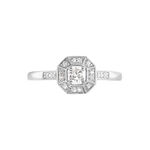 Bague Transmission Or Blanc Diamant - Solitaires Femme | Marc Orian