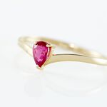 Bague Solitaire Goutte Or Jaune Rubis - Bagues vintage Femme | Marc Orian