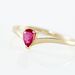 Bague Solitaire Goutte Or Jaune Rubis - Bagues vintage Femme | Marc Orian
