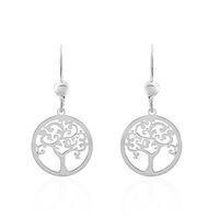 Boucles D'oreilles Pendantes Marijan Argent Blanc