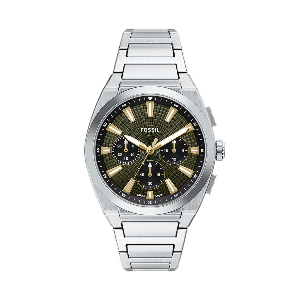 Montre Fossil Everett Chrono Vert - Montres &eacute;tanches Homme | Marc Orian