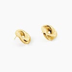 Boucles D'Oreilles Puces Sema Acier Jaune - Puces Femme | Marc Orian