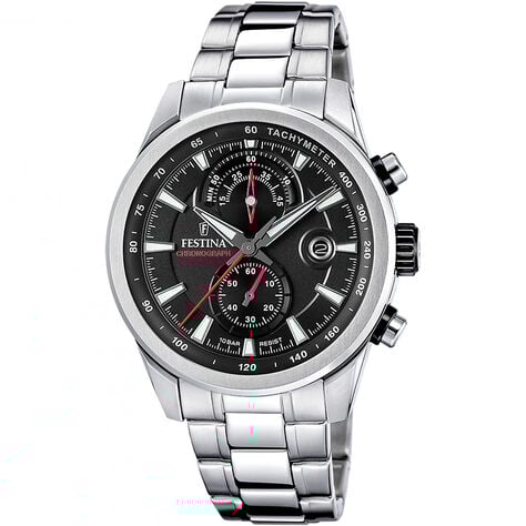Montre Festina Timeless Chronograph Noir - Montres étanches Homme | Marc Orian