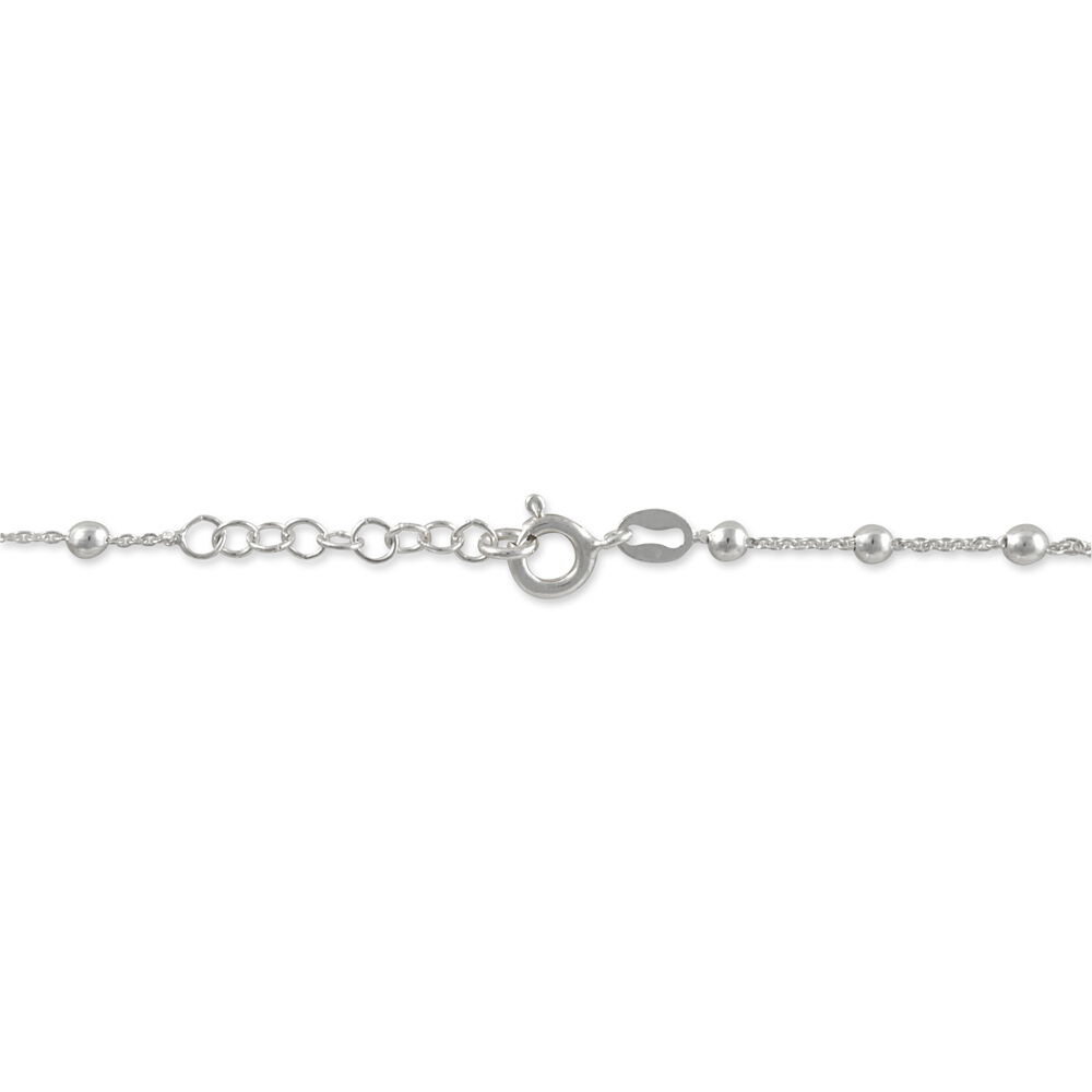 Chaîne De Cheville Minia Argent Blanc - Chaines de cheville Femme | Marc Orian