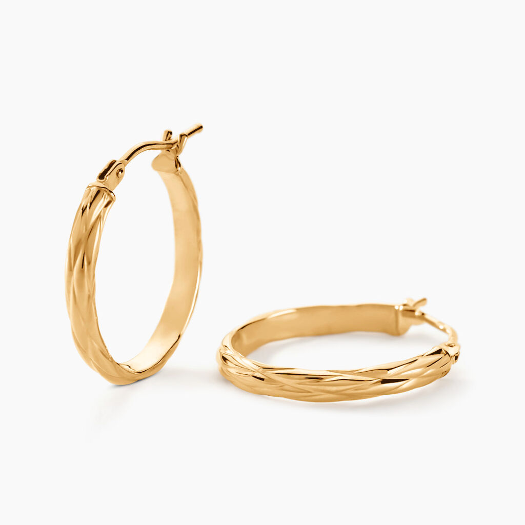 Créoles Ananas Or Jaune - Créoles Femme | Marc Orian