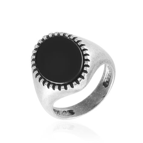 Bague Laido Acier Blanc Agate - Bague fantaisie Homme | Marc Orian