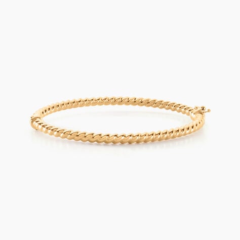 Bracelet Jonc Fritzi Torsade Or Jaune - Bracelets joncs Femme | Marc Orian