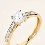 Solitaire Sosanna Ld Or Jaune Diamant Synthetique Blanc - Parures de mariage Femme | Marc Orian