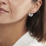 Boucles D'oreilles Pendantes Argent Blanc - Pendantes Femme | Marc Orian