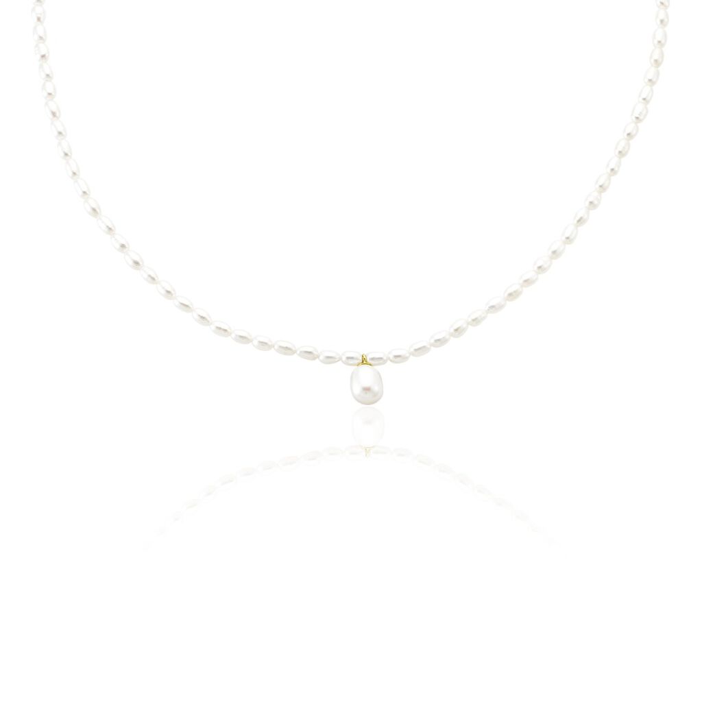 Collier Stella-rose Or Jaune Perle De Culture - Colliers avec pierres Femme | Marc Orian
