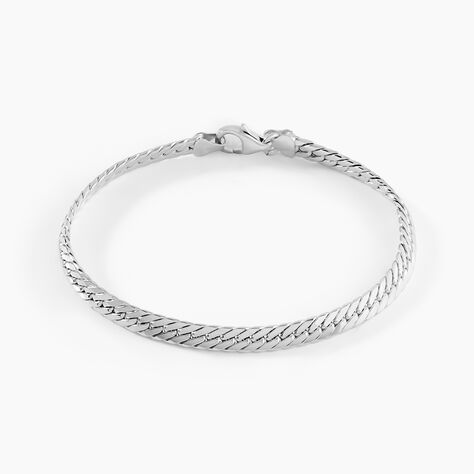 Bracelet Izel Maille Anglaise Or Blanc - Bracelets mailles Femme | Marc Orian