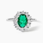 Bague Solitaire Perez Argent Blanc Oxyde De Zirconium - Bijoux fantaisie Femme | Marc Orian