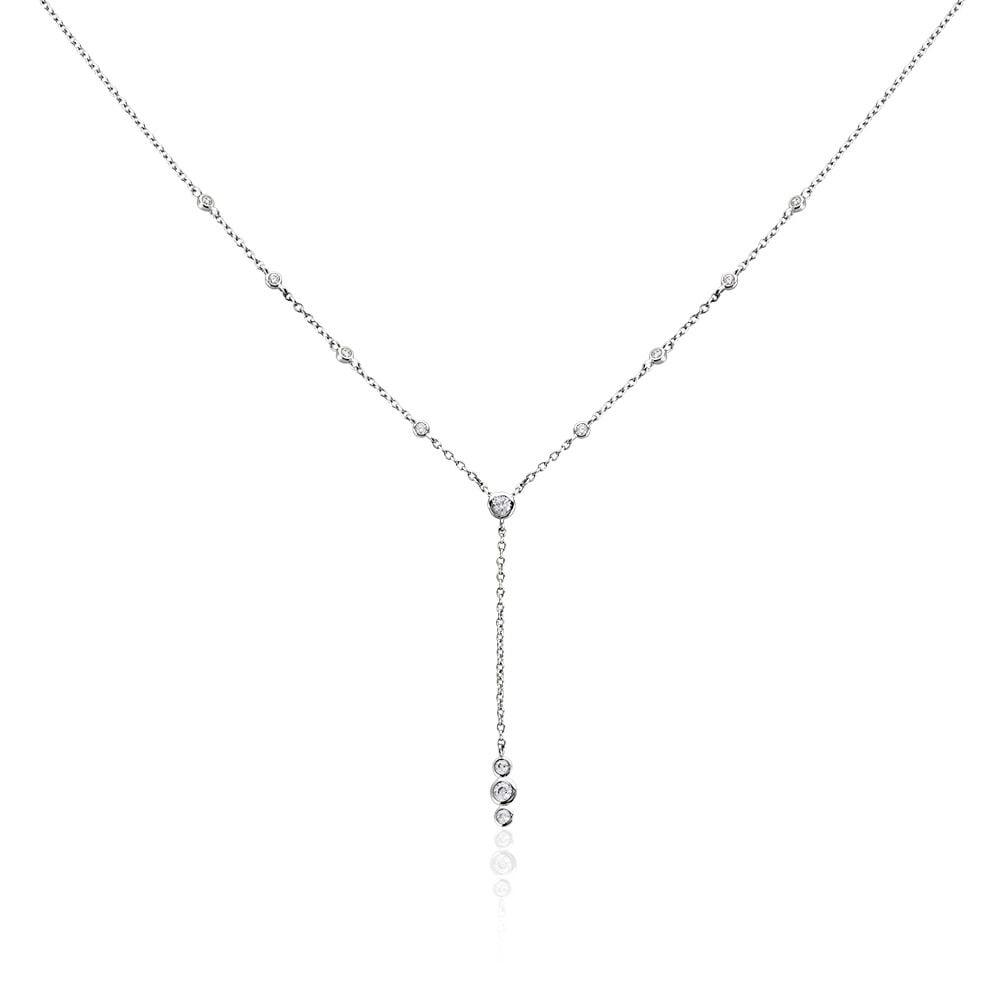 Collier Capella Argent Blanc Oxyde De Zirconium - Colliers avec pierres Femme | Marc Orian