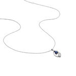 Collier Odila Or Blanc Saphir Diamant - Colliers avec pierres Femme | Marc Orian