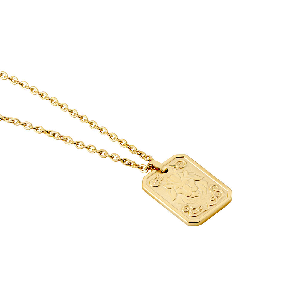 Collier Phebus Him Acier Jaune - Colliers fantaisie Homme | Marc Orian