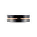 Bague Jourdan Echo Tungstene Tricolore Blanc / Rose / Noir - Bagues grosses Homme | Marc Orian