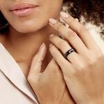 Bague Marichka Ceramique Noir C&eacute;ramique - Bijoux fantaisie Femme | Marc Orian