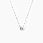 Collier Clair Or Blanc Amethyste - Colliers avec pierres Femme | Marc Orian
