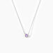 Collier Clair Or Blanc Amethyste - Colliers avec pierres Femme | Marc Orian