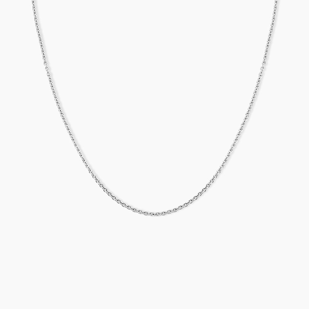 Chaîne Ilda Maille Forçat Limee Or Blanc - Chaines Femme | Marc Orian