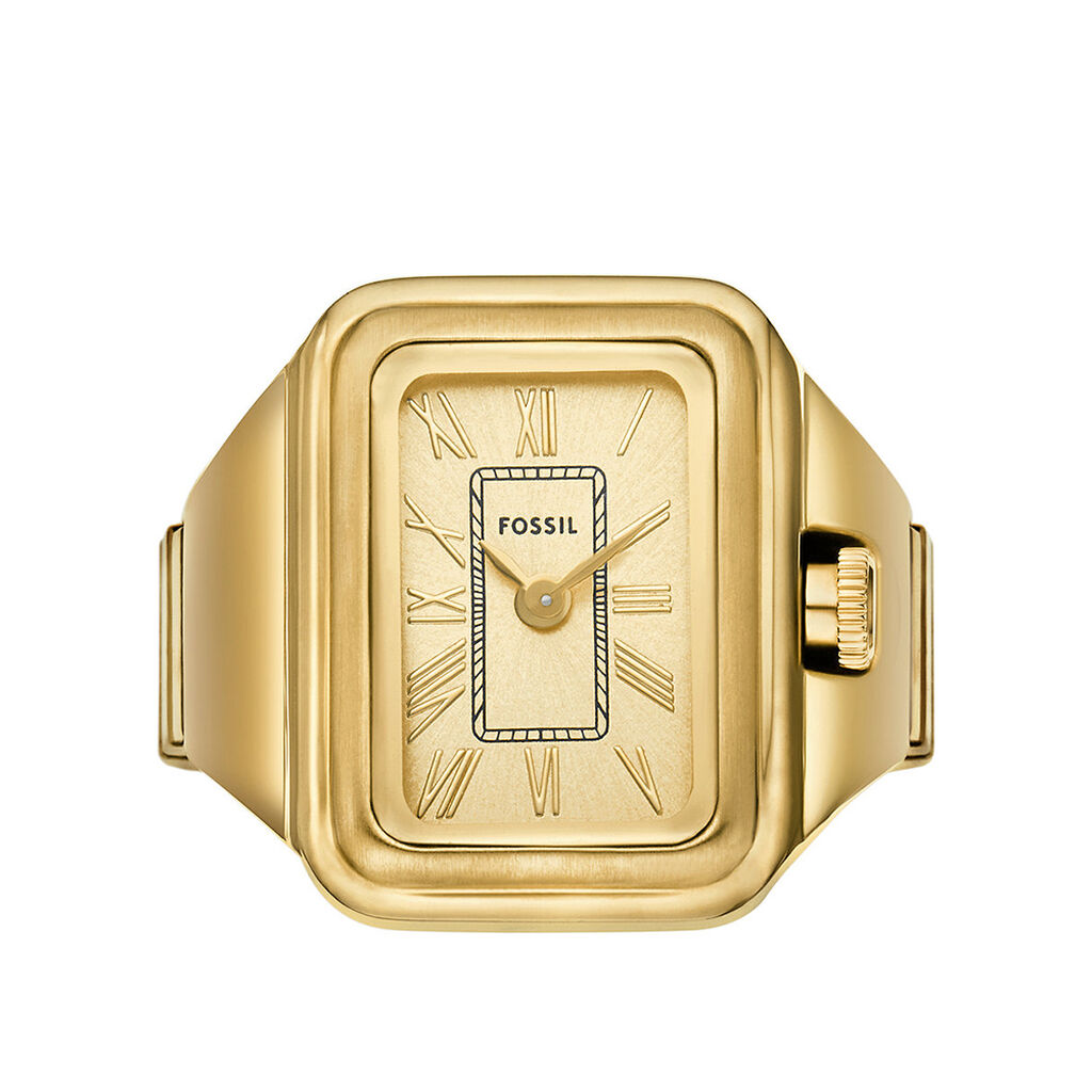 Montre Bague Fossil Raquel Watch Ring Dor&eacute; - Montres &eacute;tanches Femme | Marc Orian