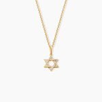 Pendentif Faye Argent Dor&eacute; A L'Or 750/1000 Oxyde De Zirconium - Bijoux fantaisie Femme | Marc Orian