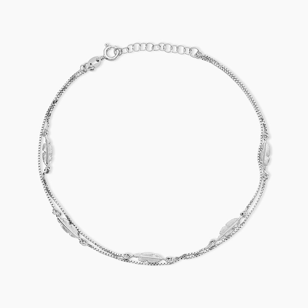 Cha&icirc;ne De Cheville Hannen Argent Blanc - Chaines de cheville Femme | Marc Orian