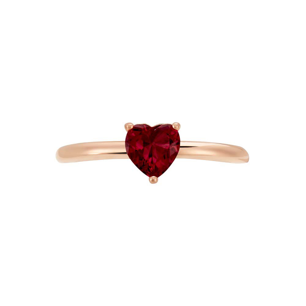 Bague Solitaire Kelvyn Argent Rose Oxyde De Zirconium - Bijoux fantaisie Femme | Marc Orian