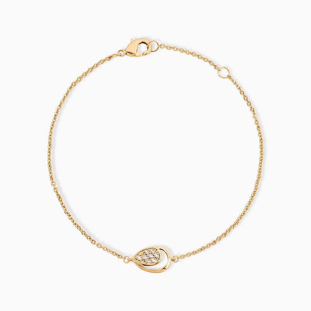 Bracelet Mahalya Plaqu&eacute; Or Jaune Oxyde De Zirconium - Bracelets fantaisie Femme | Marc Orian