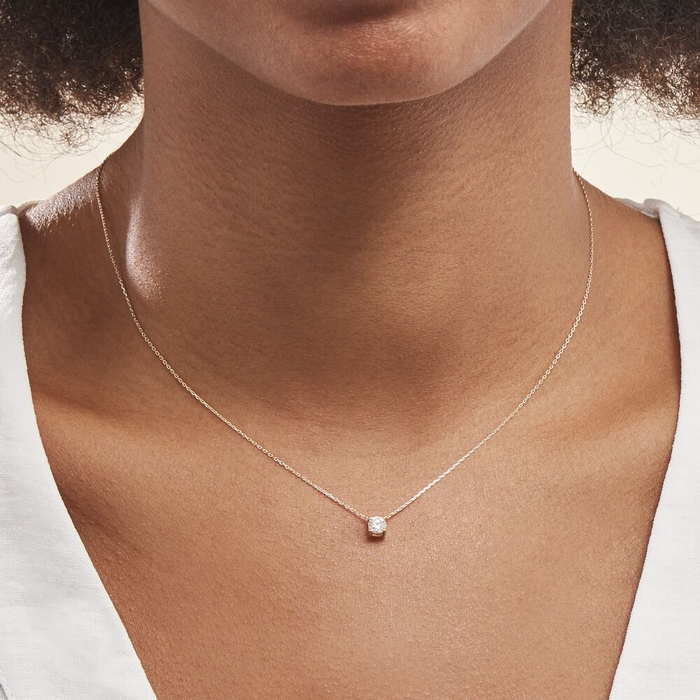 Collier Or Jaune Aphrodite Diamant - Colliers solitaires Femme | Marc Orian