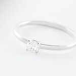 Bague Solitaire Stella Argent Blanc Oxyde De Zirconium - Bijoux fantaisie Femme | Marc Orian