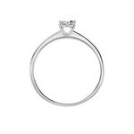 Bague Solitaire Or Blanc Dream Diamants - Parures de mariage Femme | Marc Orian