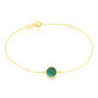 Bracelet Florica Or Jaune Malachite