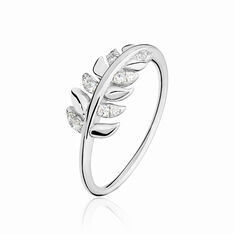Bague Jade Argent Blanc Oxyde De Zirconium - Sélection Bohème Femme | Marc Orian