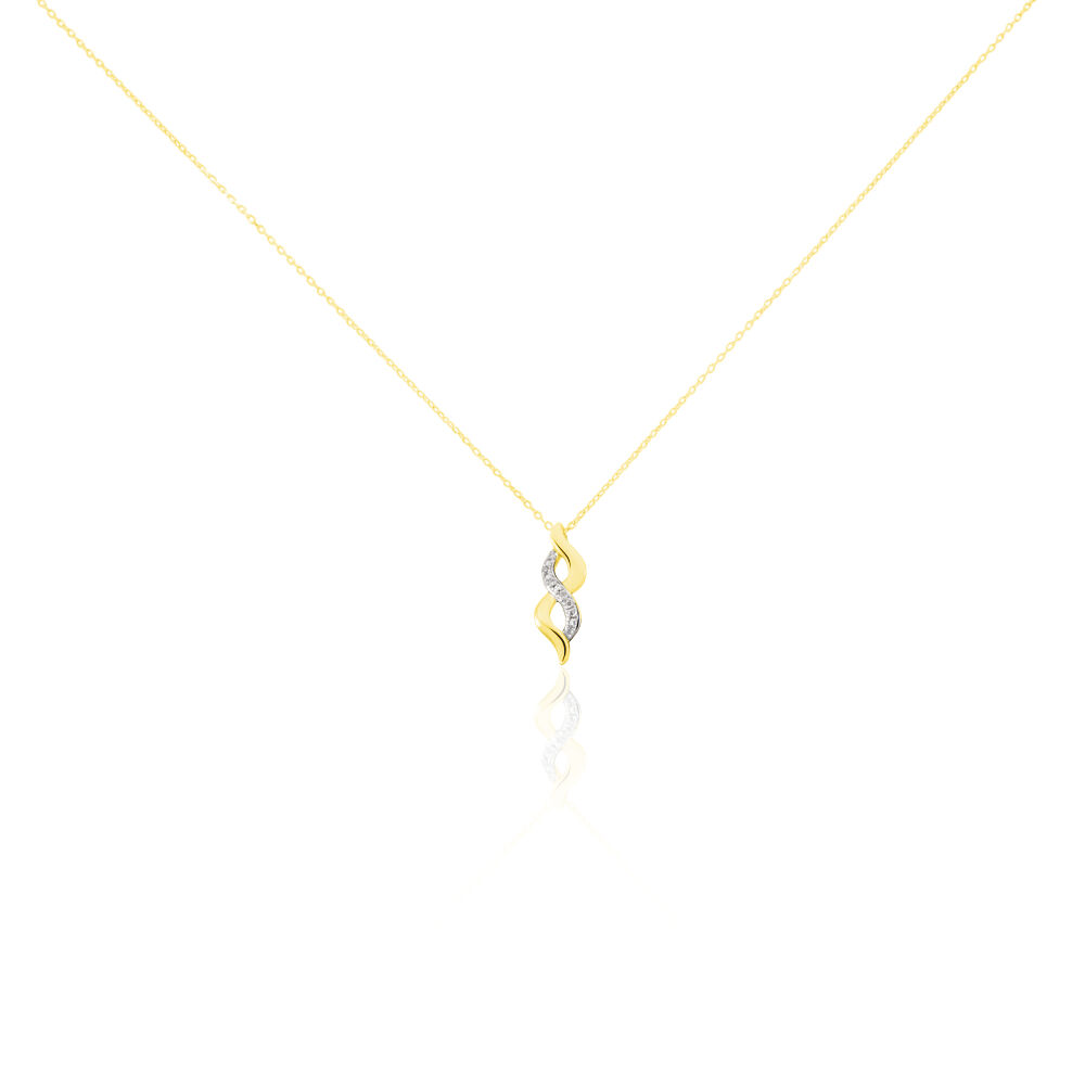 Collier Ilarione Or Jaune Diamant - Colliers avec pierres Femme | Marc Orian