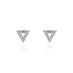 Boucles D'oreilles Puces Clery Argent Blanc Oxyde De Zirconium - Puces Femme | Marc Orian