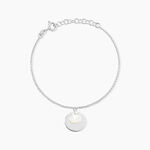 Bracelet Argent Blanc Tana Nacre - Bracelets Medailles Femme | Marc Orian