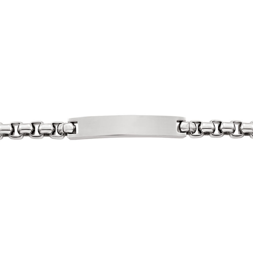 Bracelet Identite Acier Blanc Doryan - Gourmettes Homme | Marc Orian