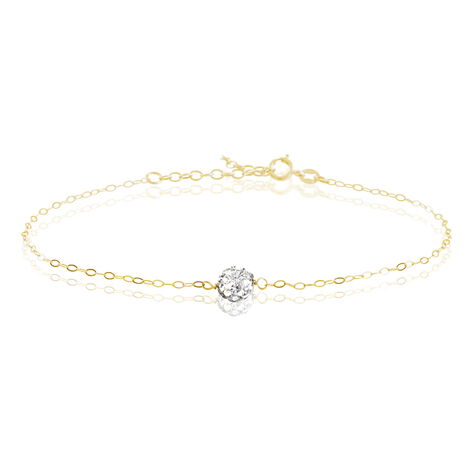 Bracelet Elyanah Or Jaune Strass - Bracelets cha&icirc;nes Femme | Marc Orian