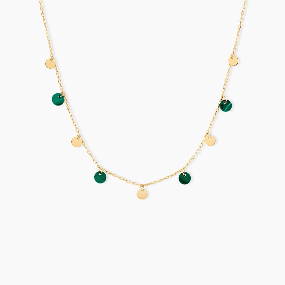 Collier Lateefah Or Jaune Malachite - Colliers avec pierres Femme | Marc Orian