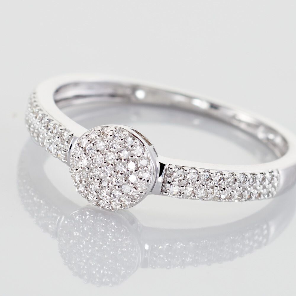 Bague Lisyae Or Blanc Diamants - Parures de mariage Femme | Marc Orian