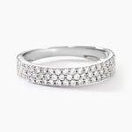 Alliance Lison Or Blanc Oxyde De Zirconium - Bagues avec pierre Femme | Marc Orian