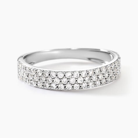 Alliance Lison Or Blanc Oxyde De Zirconium - Bagues avec pierre Femme | Marc Orian
