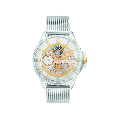 Montre Montignac Round Argent&eacute; - Montres &eacute;tanches Homme | Marc Orian