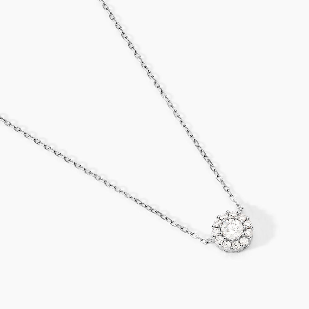 Collier Swanny Argent Blanc Oxyde De Zirconium - Colliers avec pierres Femme | Marc Orian