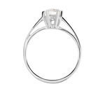 Bague Solitaire Lydia Argent Blanc Oxyde De Zirconium - Bijoux fantaisie Femme | Marc Orian