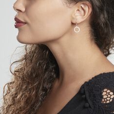 Boucles D'oreilles Pendantes Francesca Argent Blanc Oxyde De Zirconium - Boucles d'oreilles Pendantes Femme | Marc Orian