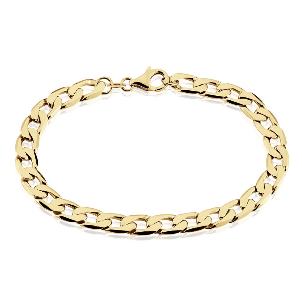 Bracelet Plaqué Or Jaune Clement - Bracelets mailles Homme | Marc Orian